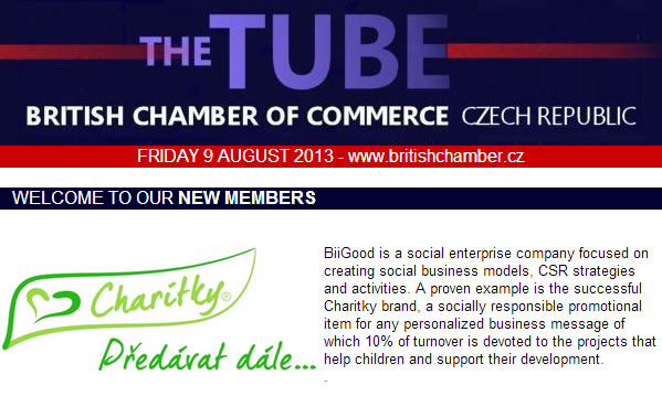Charitky in the British Chamber of Commerce