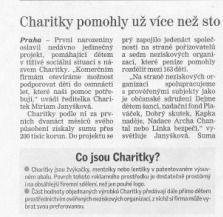 Charitky pomohly už více než 150 znevýhodněným dětem